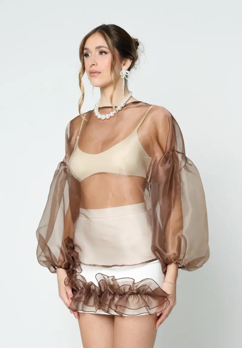 Blusa LEMON PIE marrone da donna