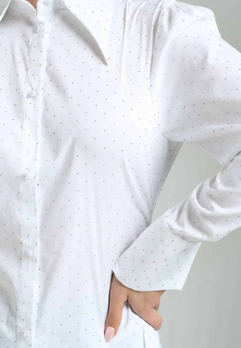 SANTAS Camicia a manica lunga CRèME BRULèE bianca da donna miniatura 2