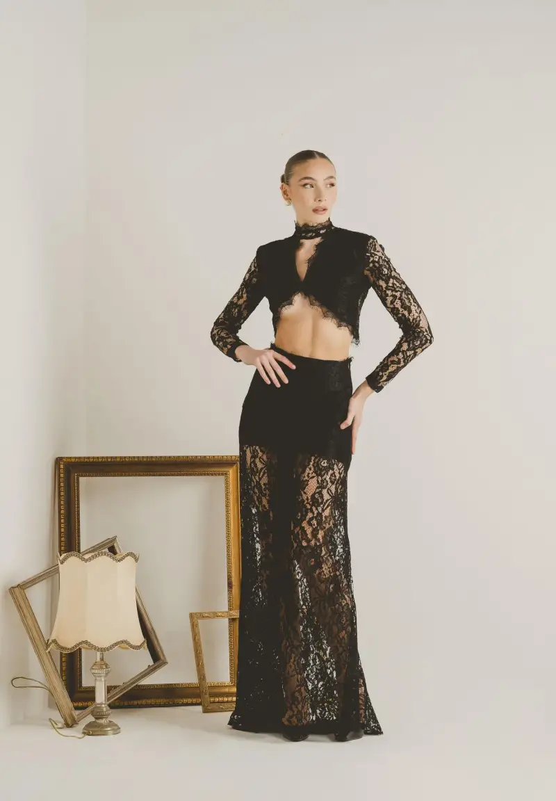 Coordinato ÉTOILE NOIRE nero da donna miniatura 2