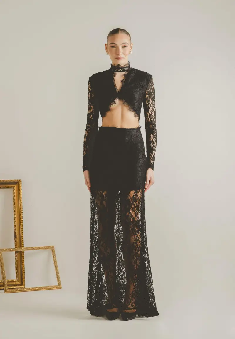 Coordinato ÉTOILE NOIRE nero da donna