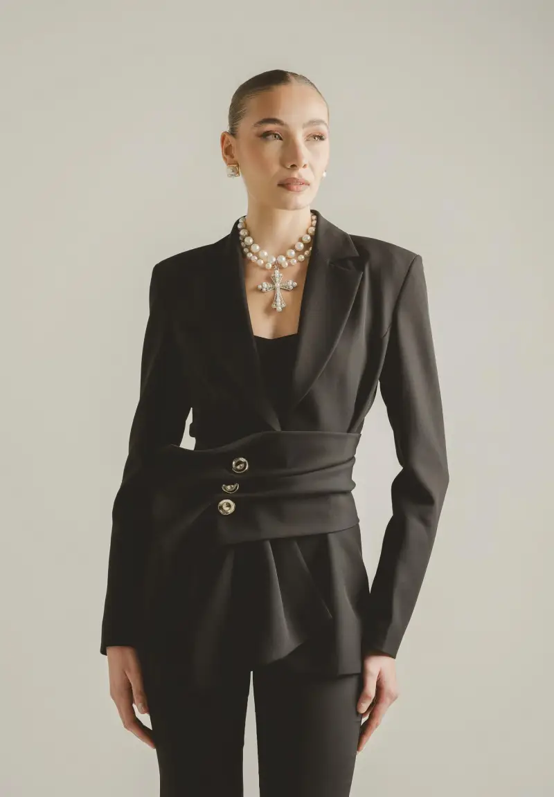 Giacca ALLURE nera da donna miniatura 2