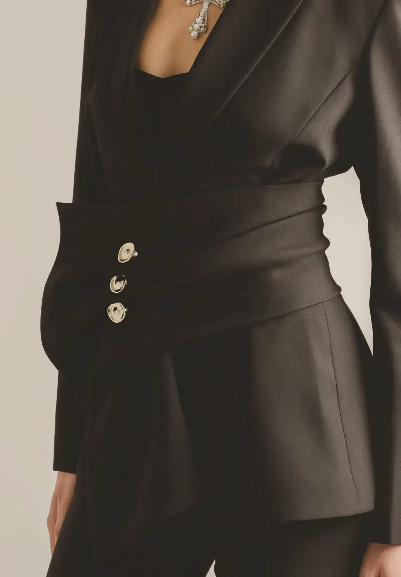 Giacca ALLURE nera da donna miniatura 3