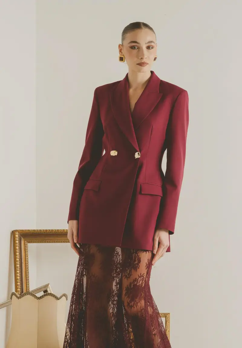 Giacca NUIT bordeaux da donna miniatura 2