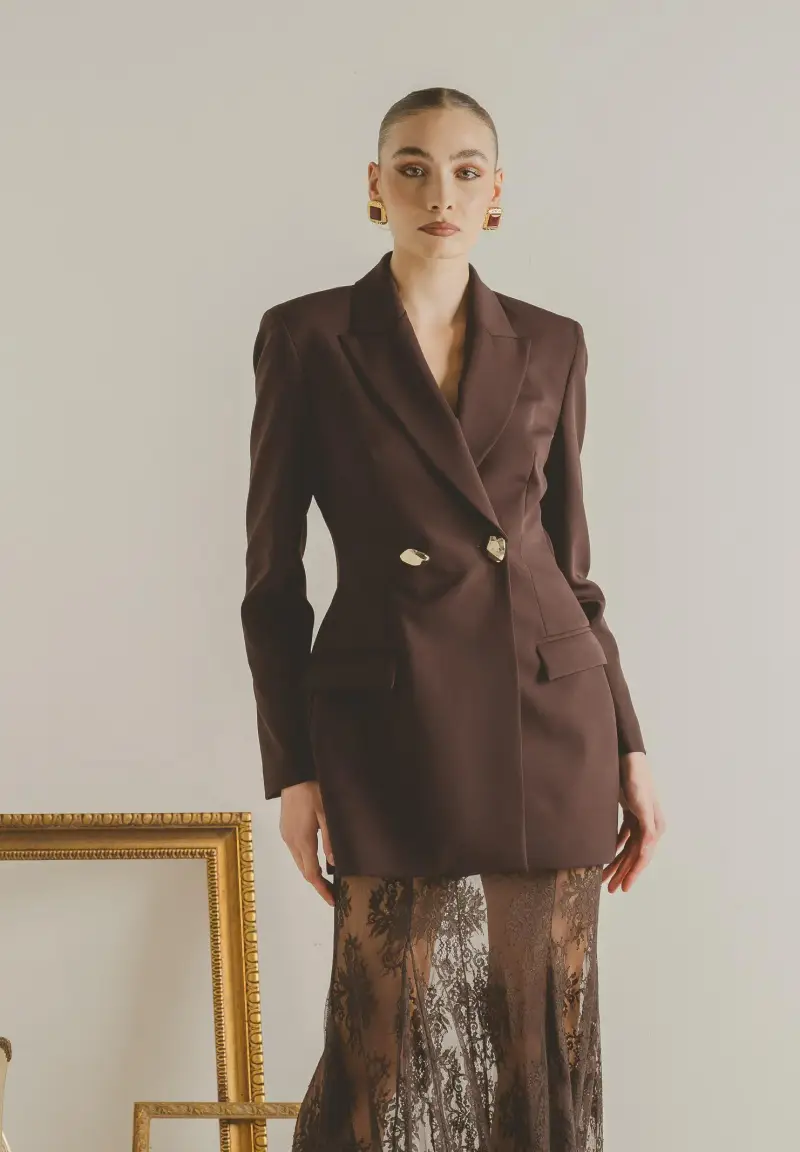 Giacca NUIT marrone da donna miniatura 2