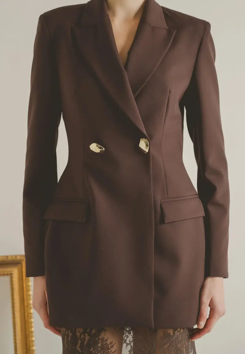 Giacca NUIT marrone da donna miniatura 3