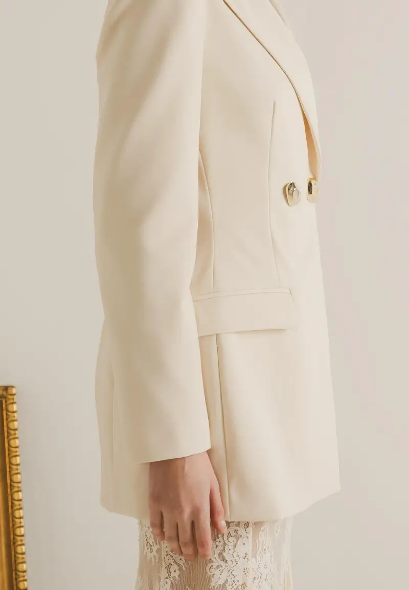 Giacca NUIT panna da donna miniatura 3