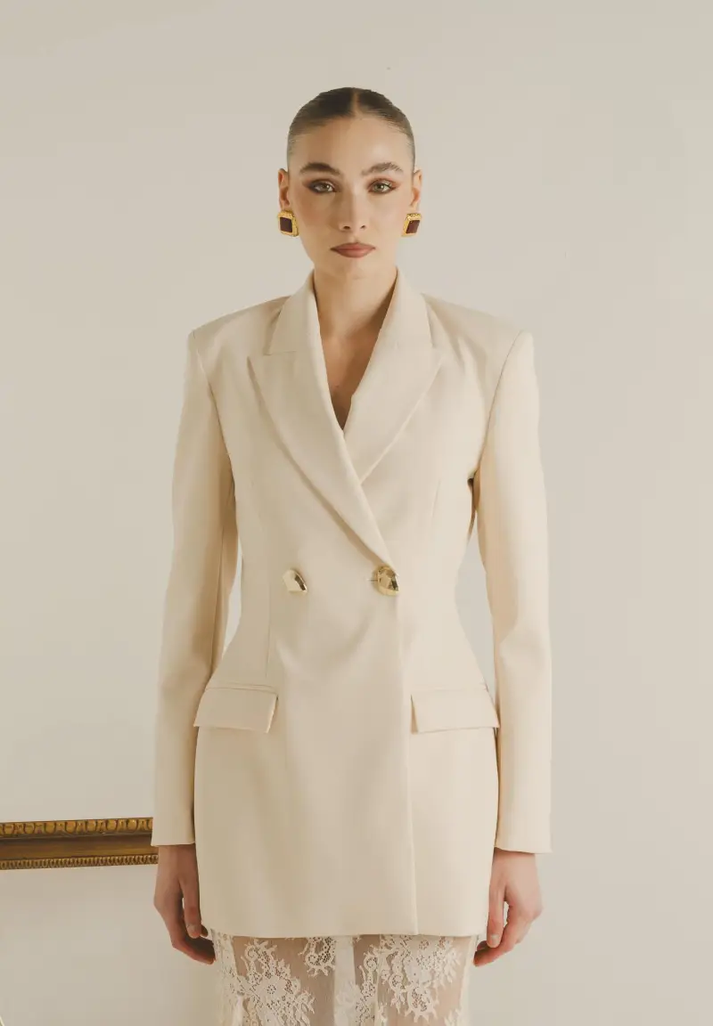 Giacca NUIT panna da donna