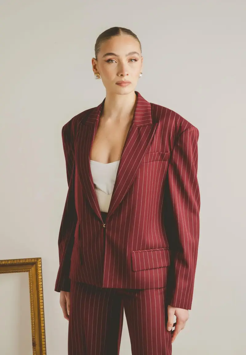 Giacca OMBRE bordeaux da donna