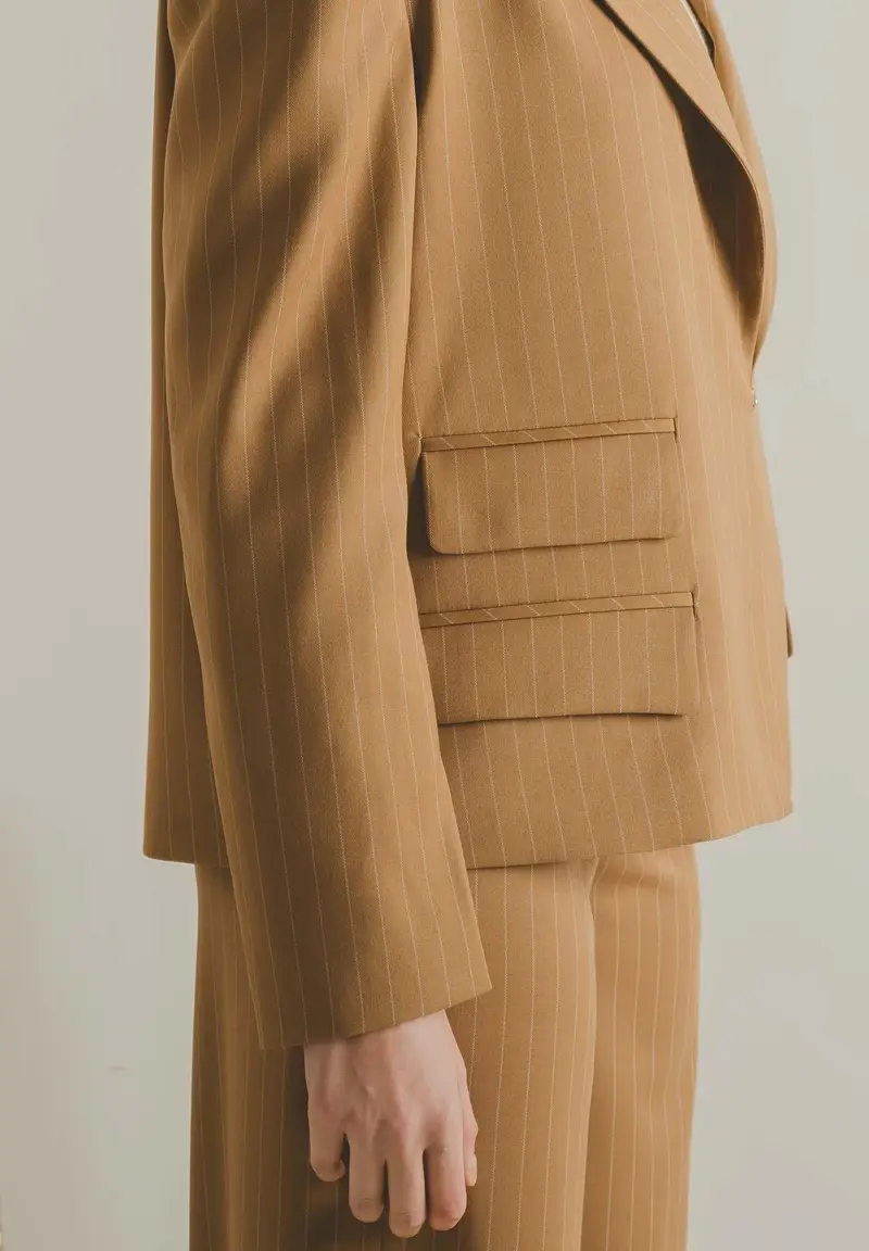 Giacca OMBRE miele da donna miniatura 3