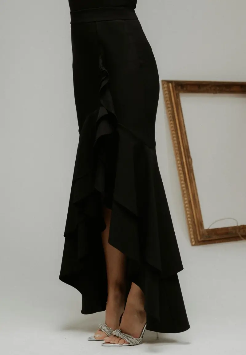 Gonna lunga ÉLAN nera da donna