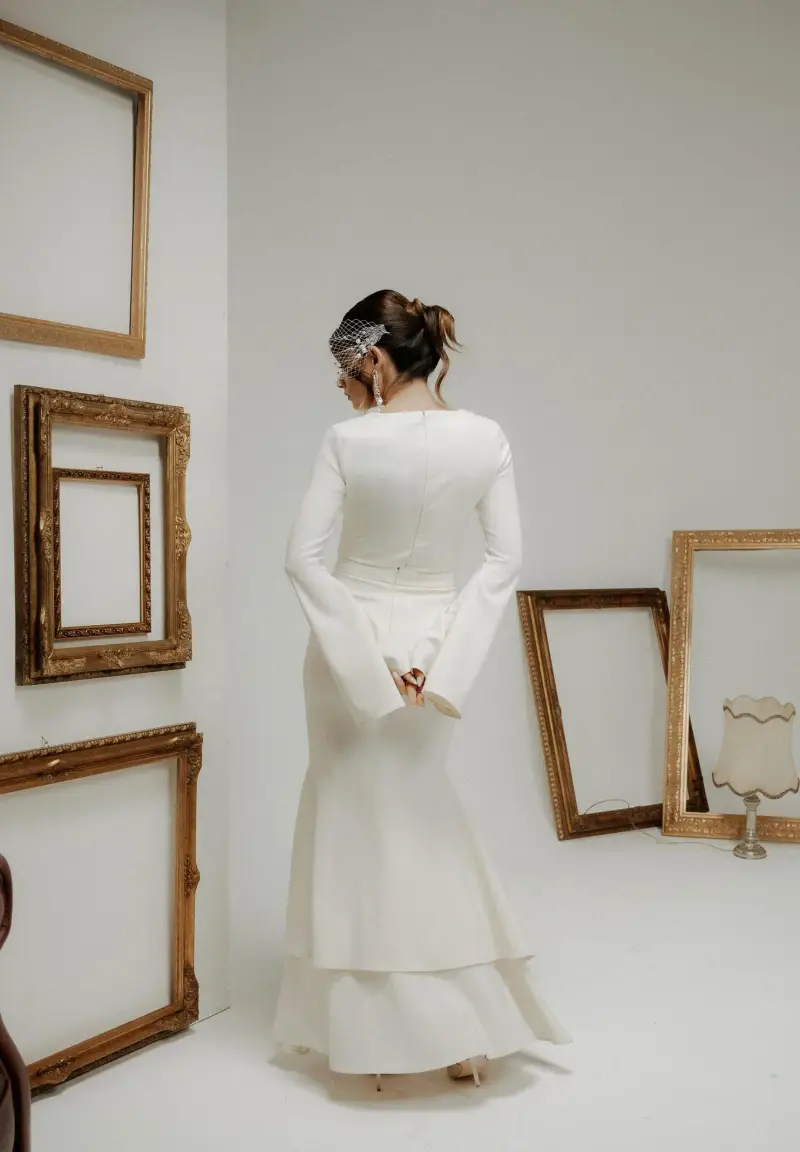 Gonna lunga ÉLAN panna da donna miniatura 3