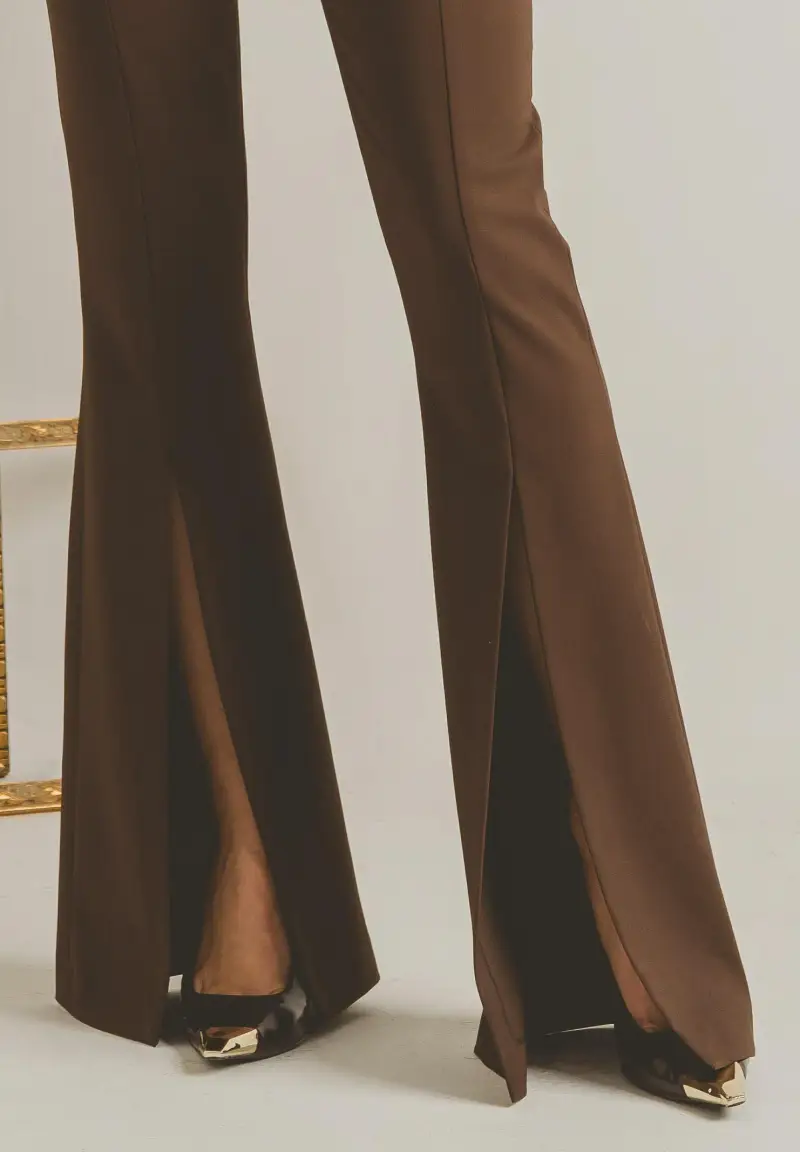 Pantalone Force marrone da donna miniatura 3