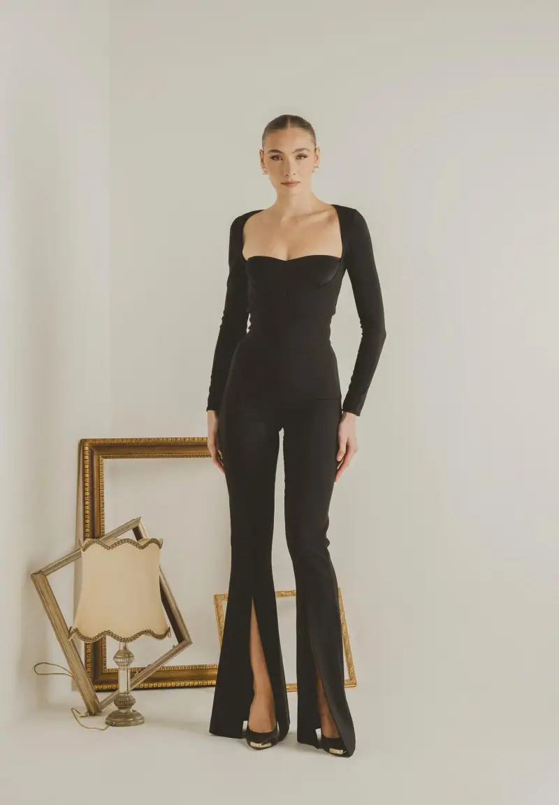 Pantalone Force nero da donna miniatura 2