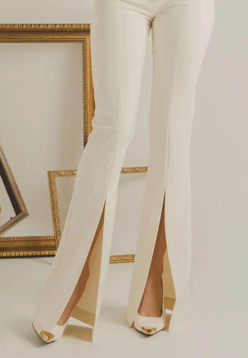 Pantalone Force panna da donna miniatura 3