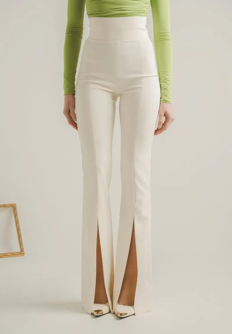 Pantalone Force panna da donna