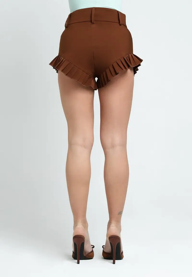 SANTAS Shorts elegante CHUPA CHUPS marrone da donna miniatura 3