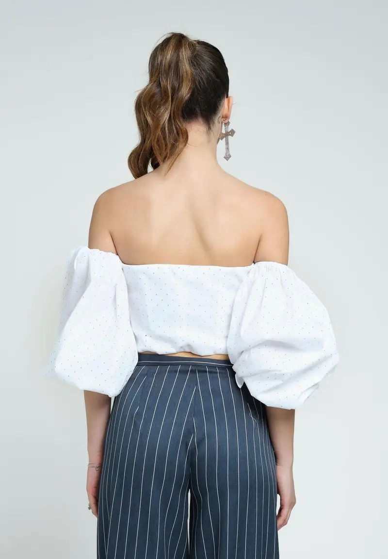 SANTAS Top Donna Bianco 920602 miniatura 3