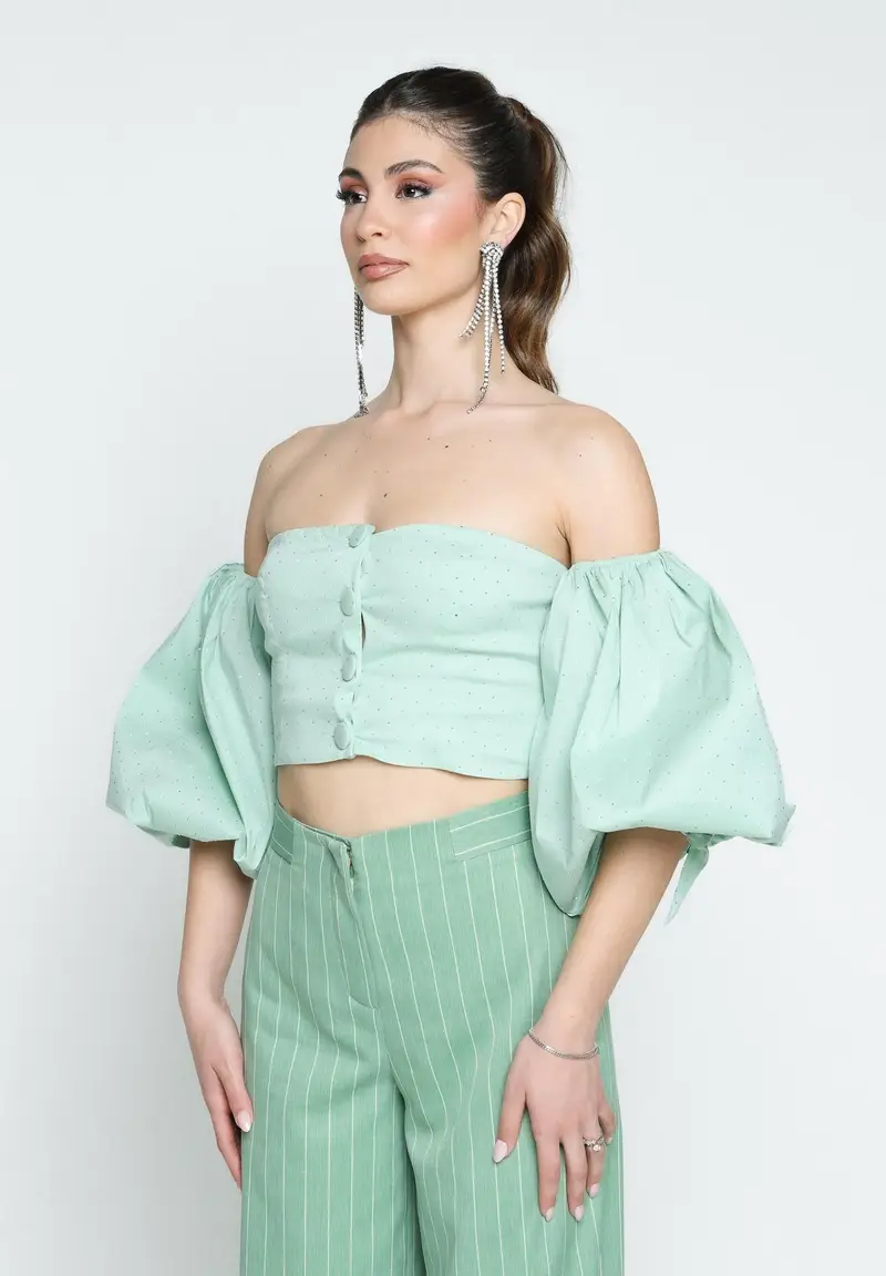 SANTAS Top Donna Verde 920610