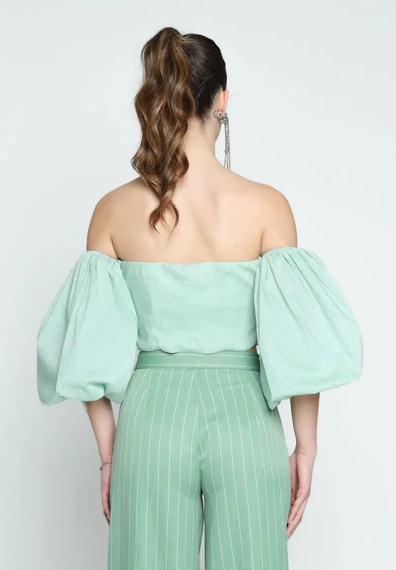 SANTAS Top Donna Verde 920610 miniatura 3