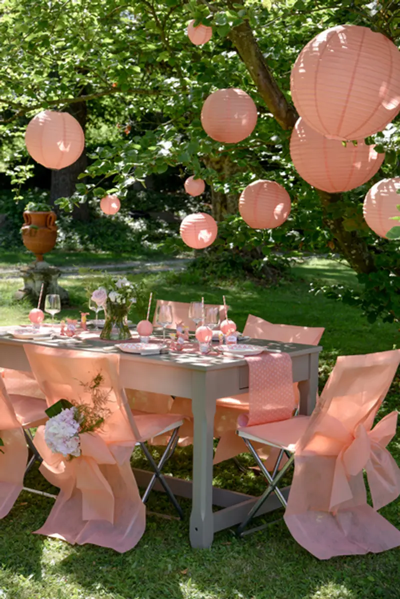 4312-22 Laternen Koralle 20 cm Peach