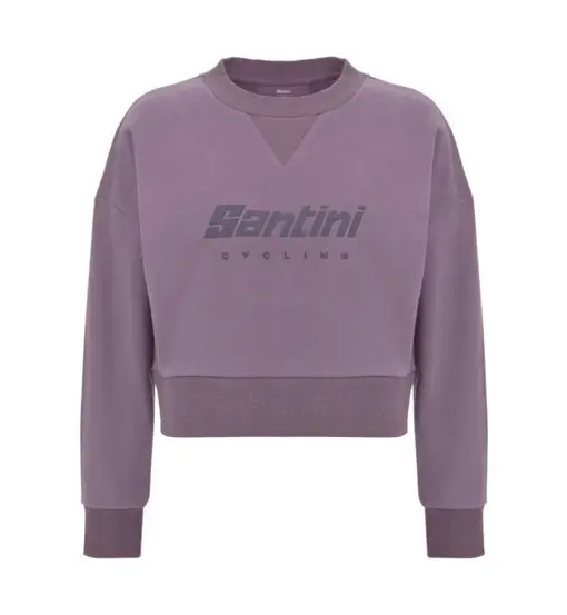 Brand Cropped - felpa - donna Light Violet