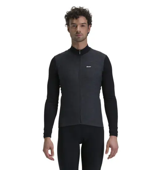 Pure - maglia ciclismo manica lunga - uomo Black