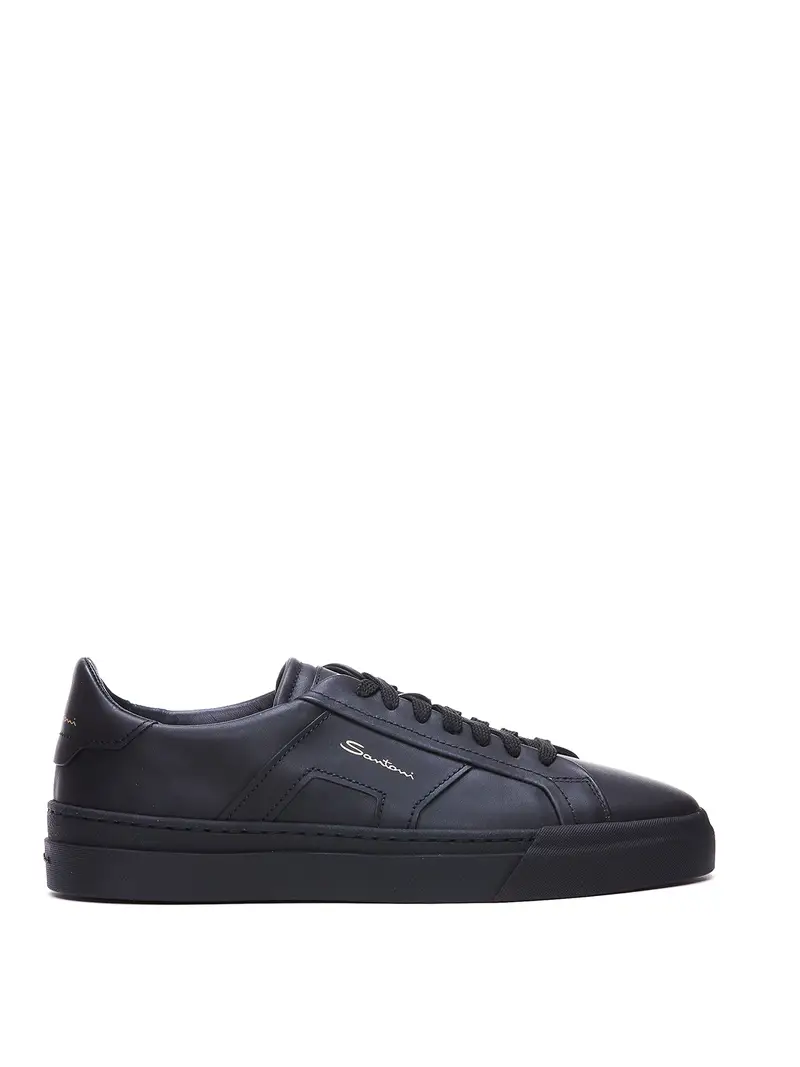 Sneakers in pelle Nero