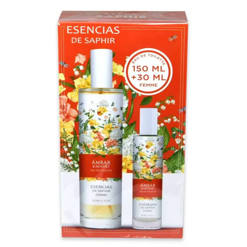 esencias edt 150 ml + edt 30 ml ambra & mughetto