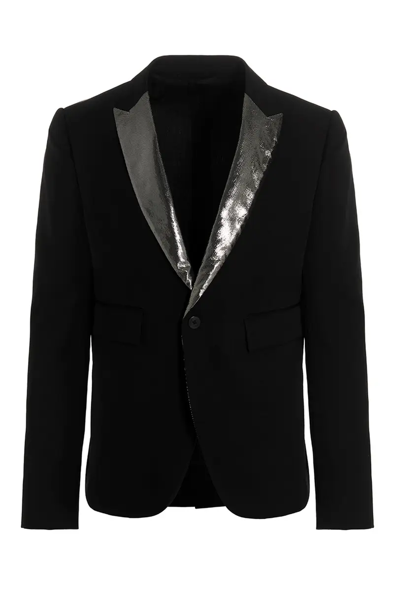 Blazer Gabardine Smoking Nero