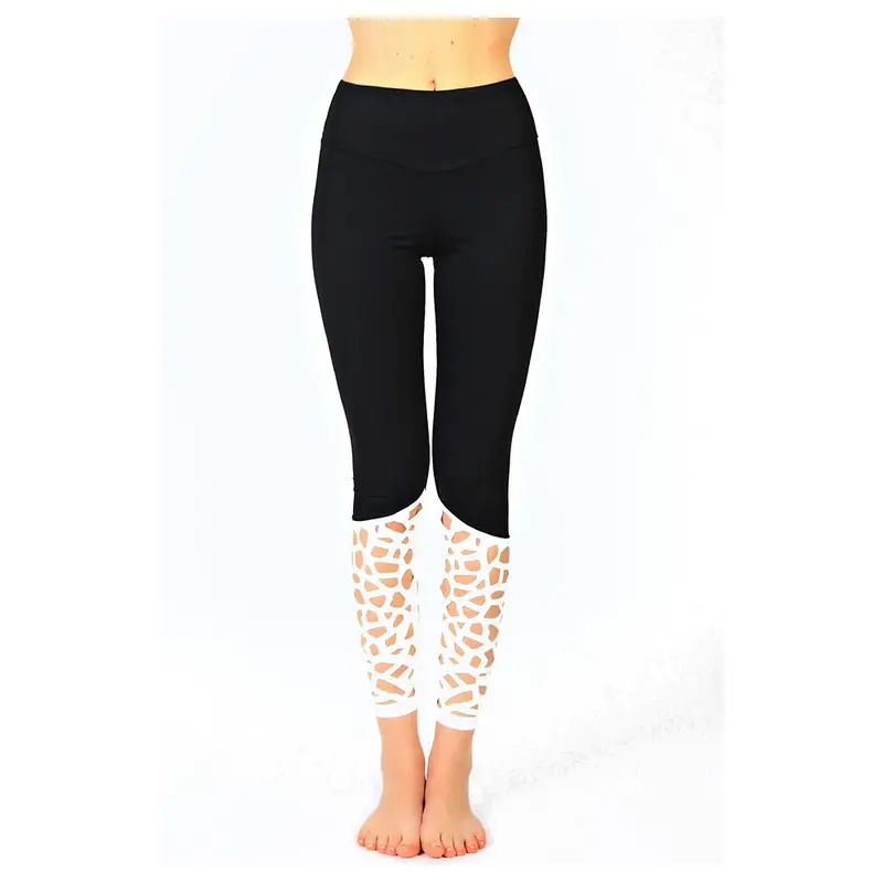 Leggings Donna Train Bianco L