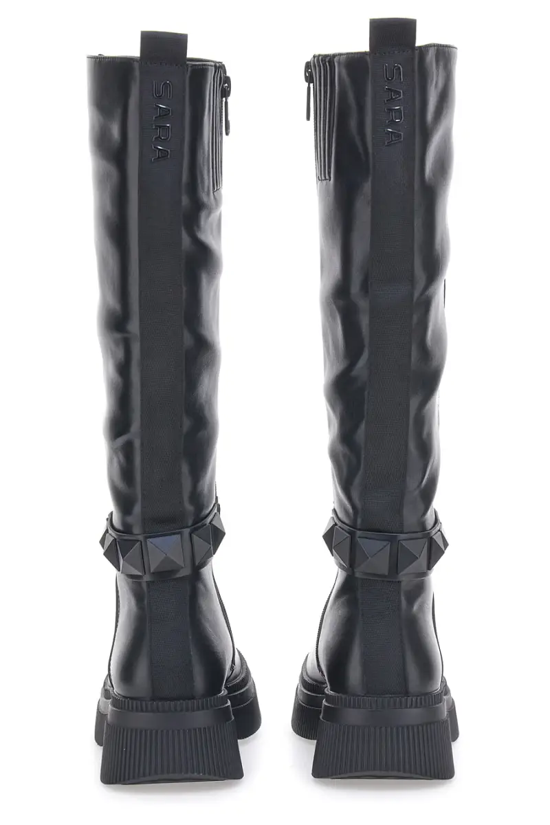 Stivali Neri Sara Lopez 32201 [NERO] miniatura 5