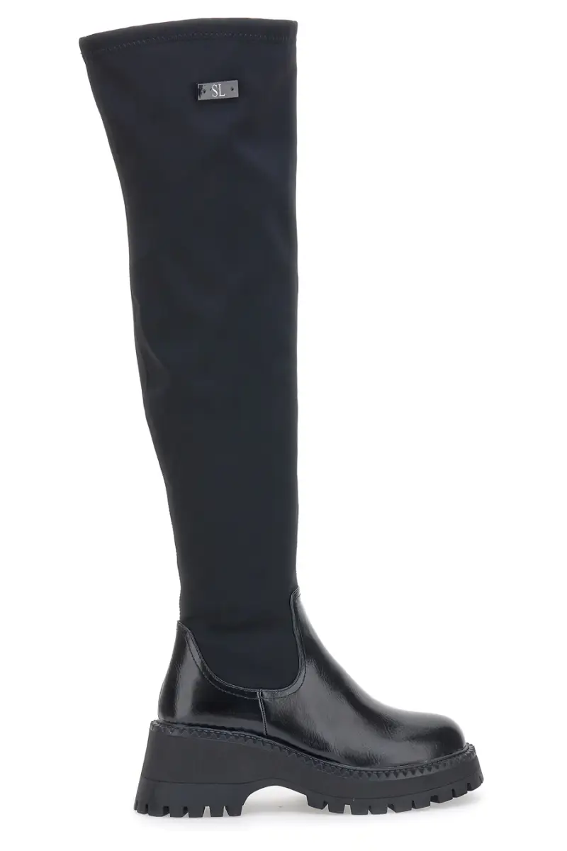 Stivali Over Knee Neri Sara Lopez 069 [NERO]
