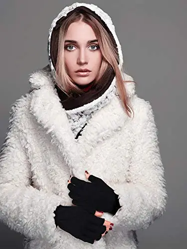 SATINIOR Guanti Nero 3526102 miniatura 3