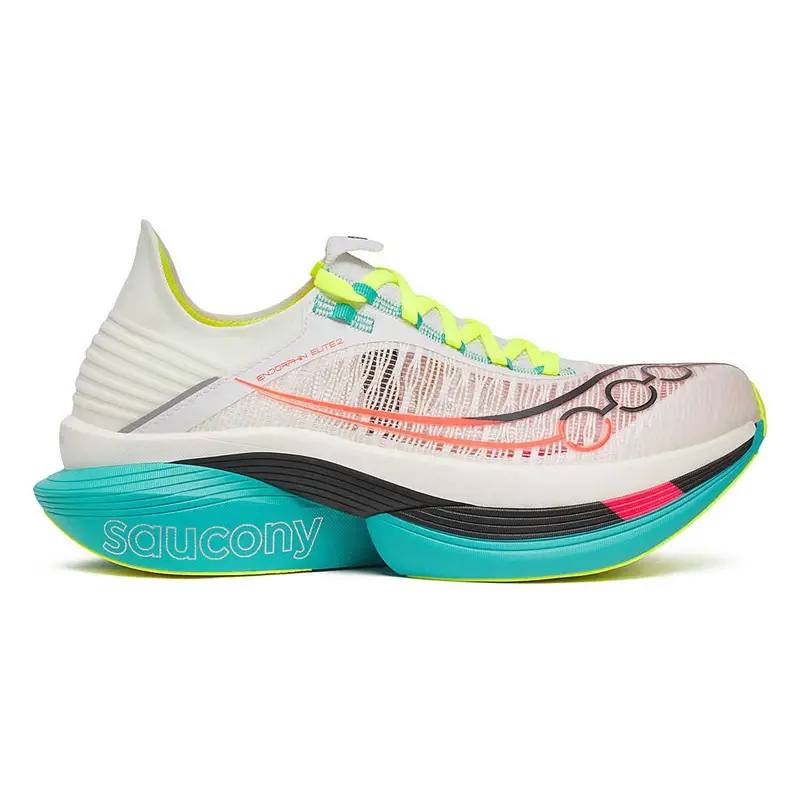 Endorphin Elite 2 Bianco Verde Rosa - Scarpe Running Uomo EUR 42,5 / US 9