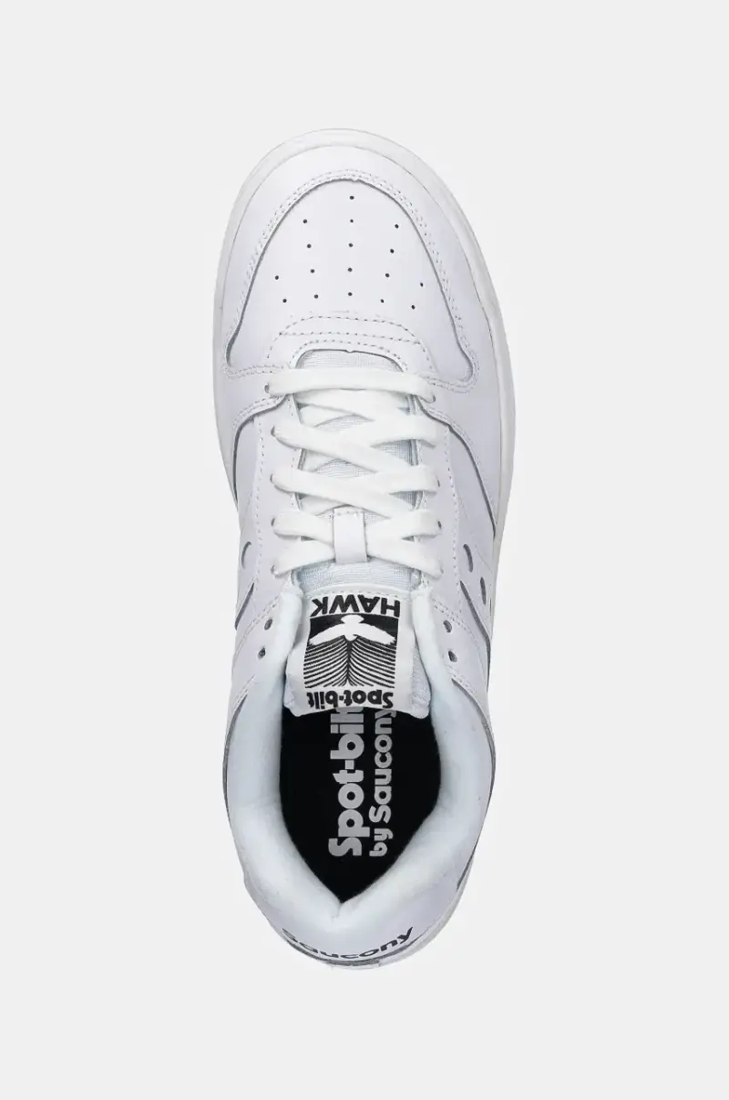 sneakers in pelle HAWK colore bianco S70851-3 miniatura 4