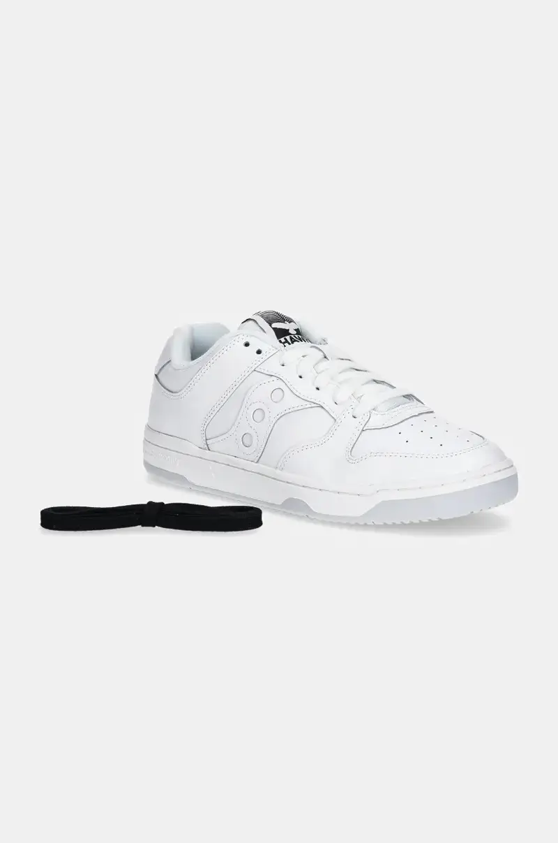 sneakers in pelle HAWK colore bianco S70851-3 miniatura 5