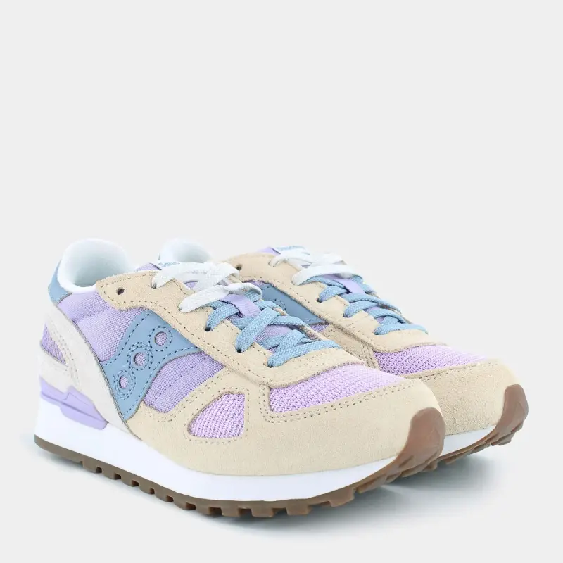 Saucony Sneakers Lilla da Bambina in Pelle e Tessuto miniatura 2