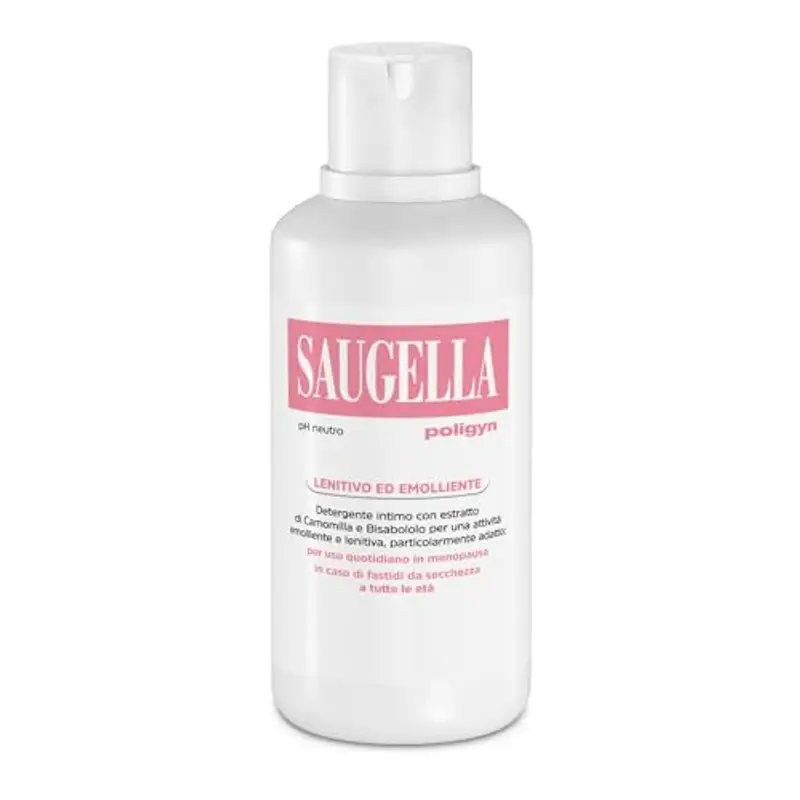 Saugella Poligyn Detergente Intimo Ad Azione Emolliente E Lenitiva Contro Fastidi E Pruriti Intimi - 500 Ml