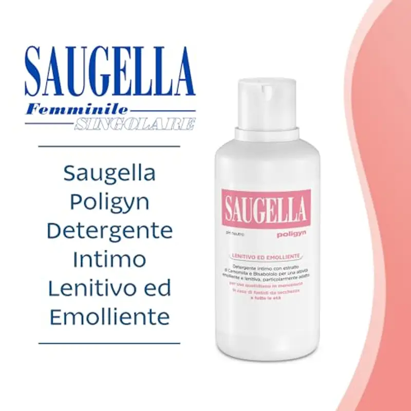 Saugella Poligyn Detergente Intimo Ad Azione Emolliente E Lenitiva Contro Fastidi E Pruriti Intimi - 500 Ml miniatura 2