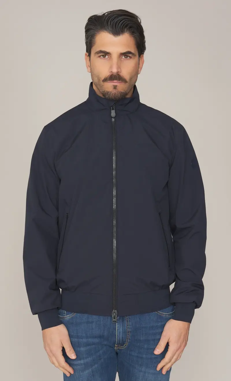 Bomber leggero save the duck finlay blu, colore blu