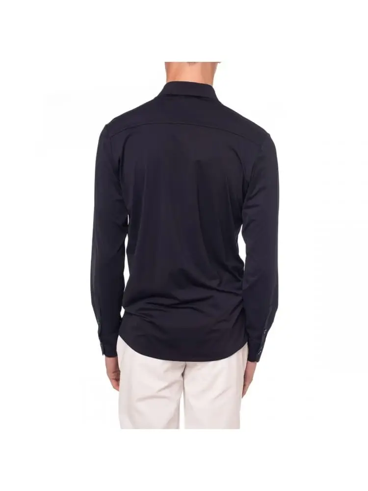 camicia blu navy uomo mini logo miniatura 2