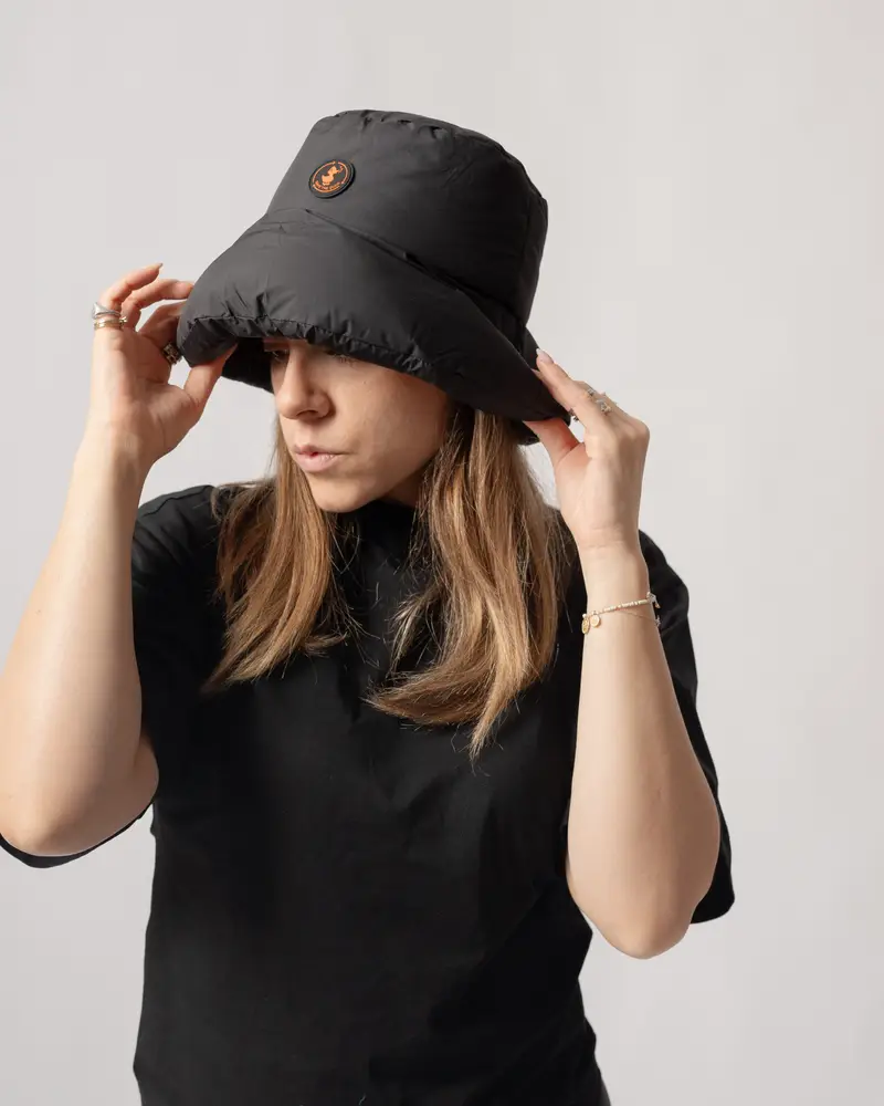 Cappello Pescatore Imbottito Nero