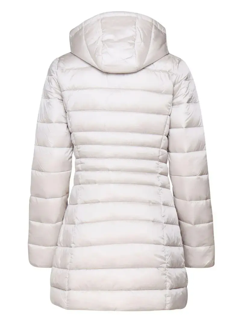 Cappotto imbottito con cappuccio Beige miniatura 3
