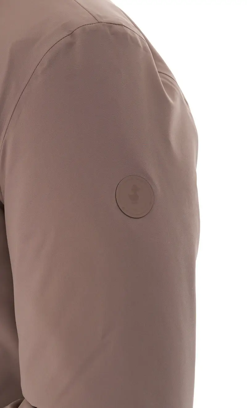 Cappotto save the duck con pettorina helmut, colore beige miniatura 2