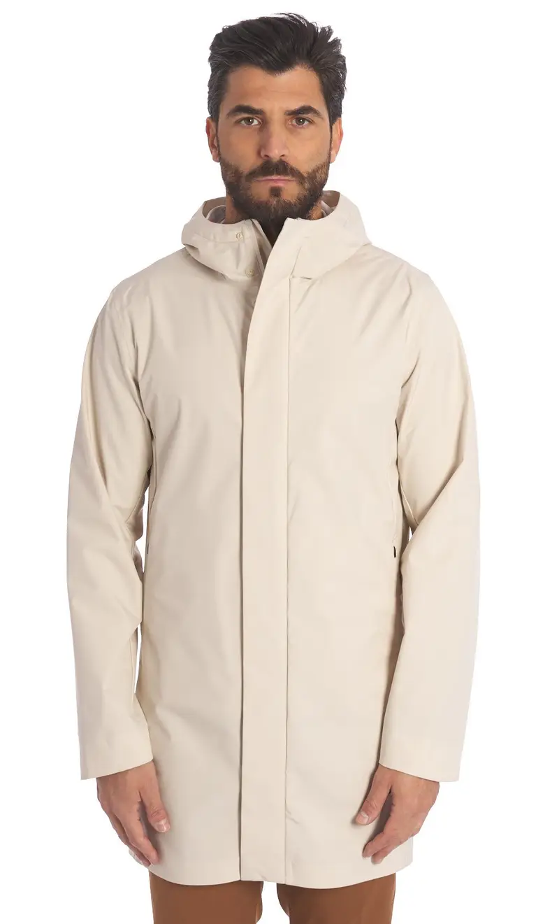 Cappotto save the duck leggero con cappuccio dacey, colore sabbia