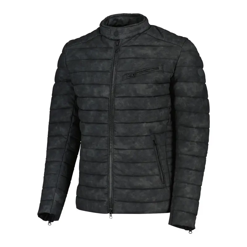 GIACCA BIKER IN ECOPELLE Nero