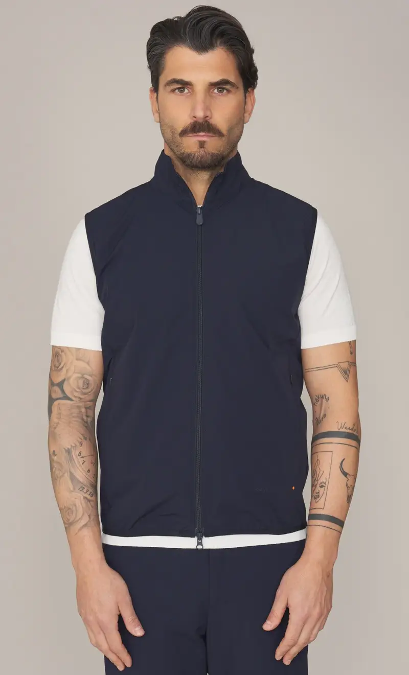 Gilet save the duck tecnico broderick, colore blu