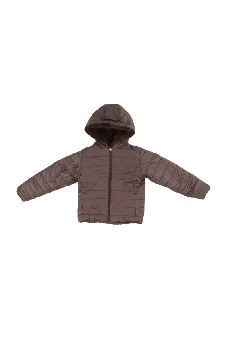 Giubbotto Bambina SAVE THE DUCK Brown Giubbotto capuccio chloe miniatura 2