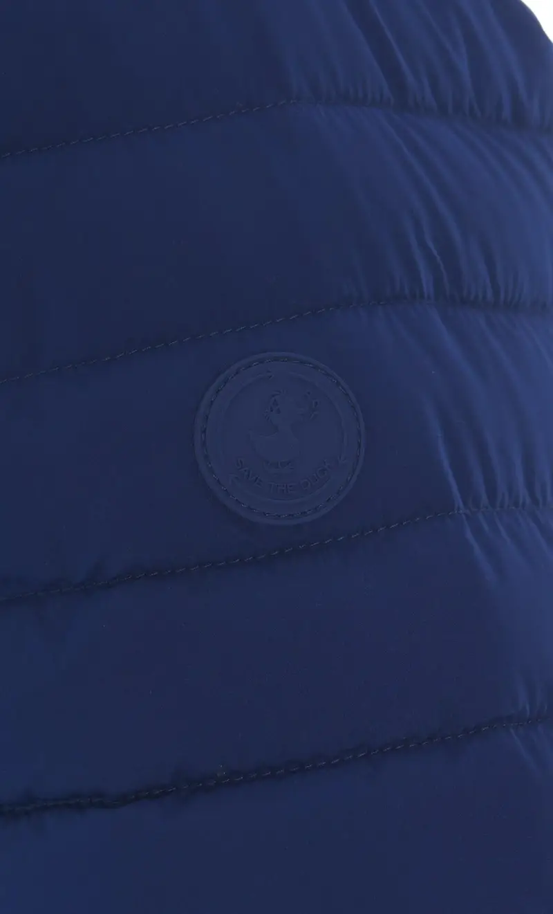 Giubbotto corto save the duck con cappuccio cael, colore bluette miniatura 2