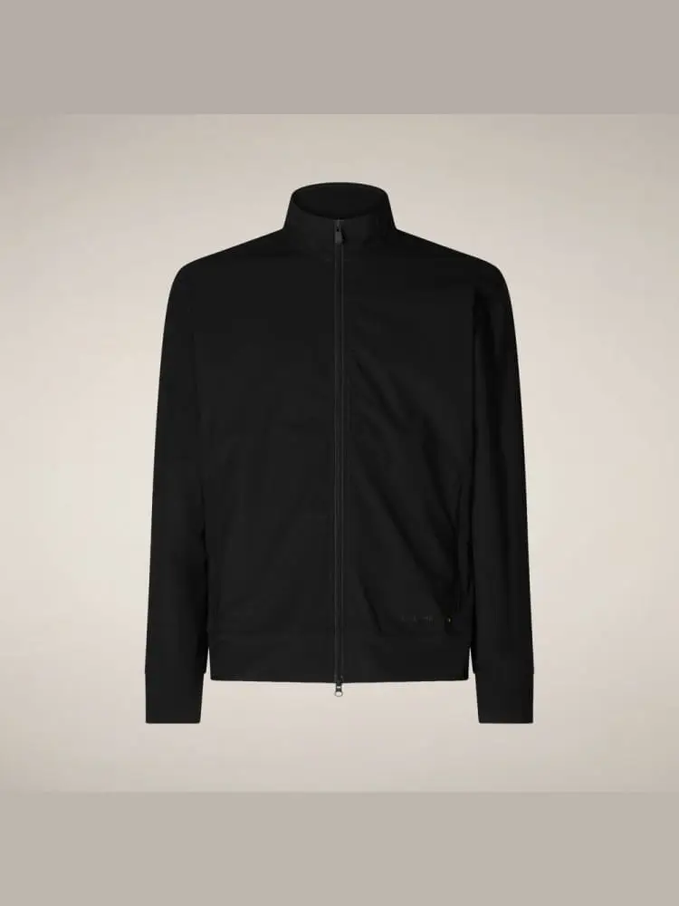 giubbotto felpa uomo tulio in nylon strech nero miniatura 2